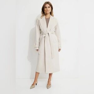 BNWT Dynamite Long Belted Melton Coat